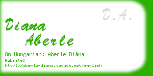 diana aberle business card